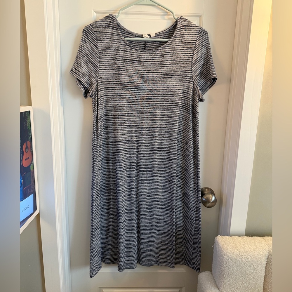 GAP Navy and White Striped Dress